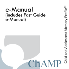 Child and Adolescent Memory Profile Introductory Test e-guide product image