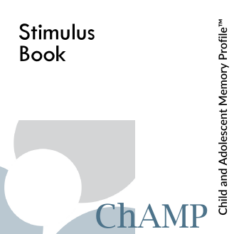 Child and Adolescent Memory Profile Stimulus Book Product image