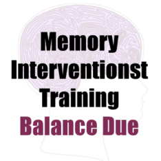 Memory Interventionist Training Registration Fee