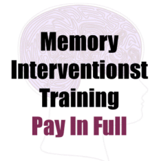 Memory Interventionist Training Registration Fee