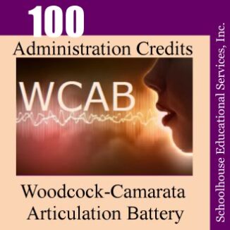 Woodcock-Camarata Articulation Battery 100 Administration Credits Buy Image
