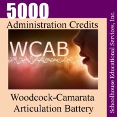 Woodcock-Camarata Articulation Battery 5000 Administration Credits Buy Image