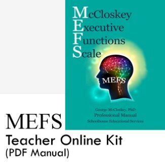 MEFS Teacher Online Kit With PDF Manual product image
