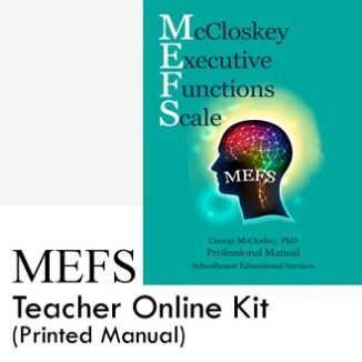 Product Image McCloskey Executive Functions Scale Teacher Online Kit