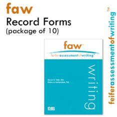 product image FAW - Feifer Assessment Of Writing Ten Pack Record Forms