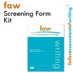 FAW Product Image - Feifer Assessment Of Writing Screening Form Kit