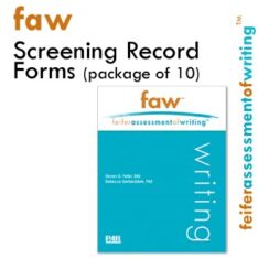 Feifer Assessment Of Writing Screening Record Form Kit faw product image