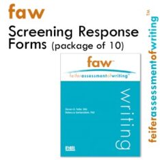 FAW Product Image - Feifer Assessment Of Writing Screening Response Form Kit