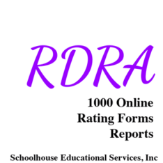 Reynolds Dyslexia Risk Assessment RDRA 1000 Online Rating Form Reports