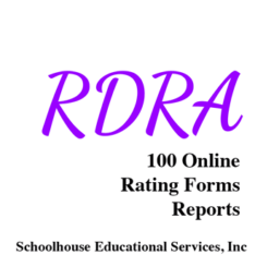Reynolds Dyslexia Risk Assessment RDRA 100 Online Rating Forms
