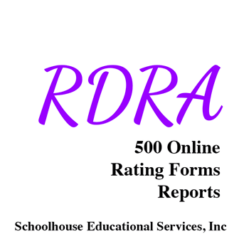 Reynolds Dyslexia Risk Assessment RDRA 500 Online Rating Form Reports