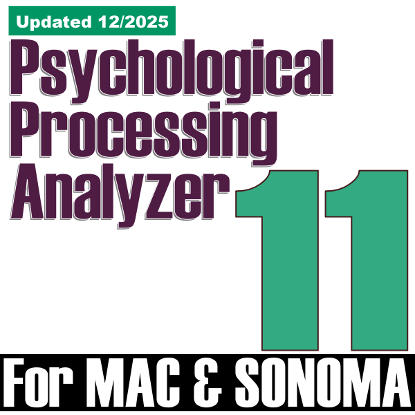 Psychological Processing Analyzer 11.9 MAC