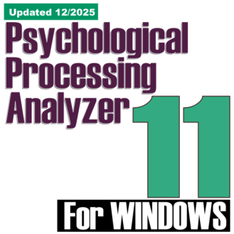 Psychological Processing Analyzer 11.7 Windows