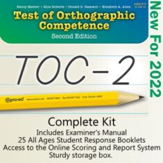 product image Test of Orthographic Competence, Second Edition Complete Kit