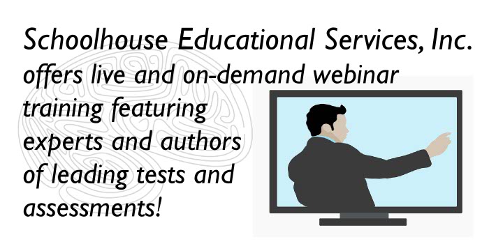 Schoolhouse Educational Services Offers Webinar Training and Continuing Education Credits image - Webinar Training