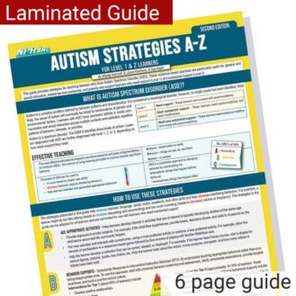 Autism Strategies A-Z for Level 1 & 2 Learners Laminated Guide Product Image