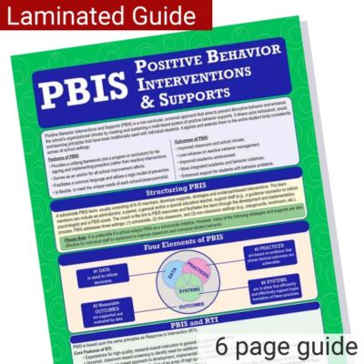 PBIS: Positive Behavior Interventions and Supports Laminated Guide Product Image