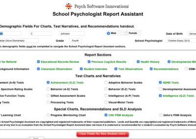 School Psychologist Report AI Assistant product image 1